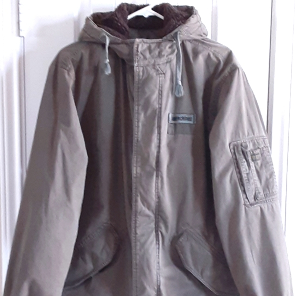 Vintage 1998 Abercrombie and Fitch Sherpa Military Storm Parka Jacket - Men's M